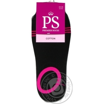 Premier Socks Black Women's Footlets Size 23-25 - buy, prices for NOVUS - photo 1