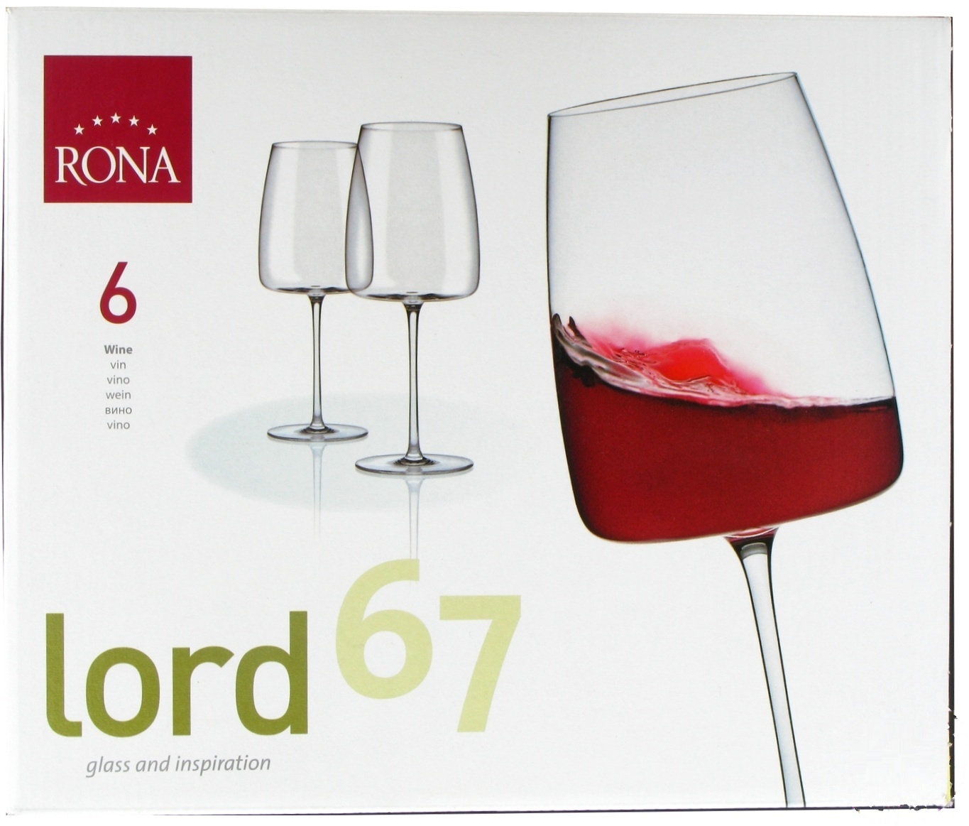 

Набор бокалов для вина Rona Lord 670мл 6шт