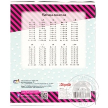 1Veresnya Checkered Notebook 12 sheets - buy, prices for Auchan - photo 2