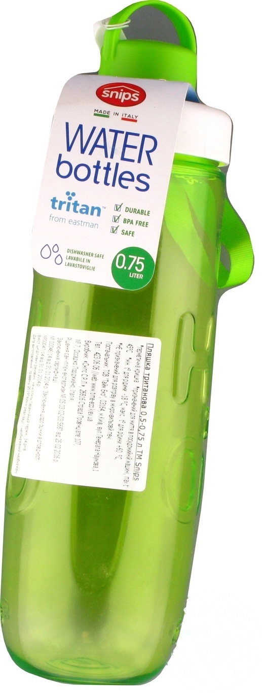 

Бутылка Snips тританова зеленая 0,75л