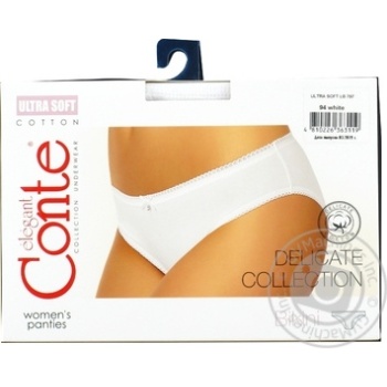 Conte Elegant Ultra Soft White Women's Panties 94s