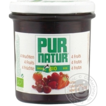 Джем PurNatur 4 фрукта 370г