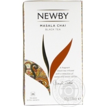 Чай чорний Newby Masala Chai 25шт*2г