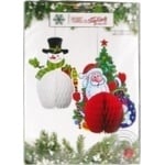 Koopman Santa And Snowman Hanging Decoration 2pcs