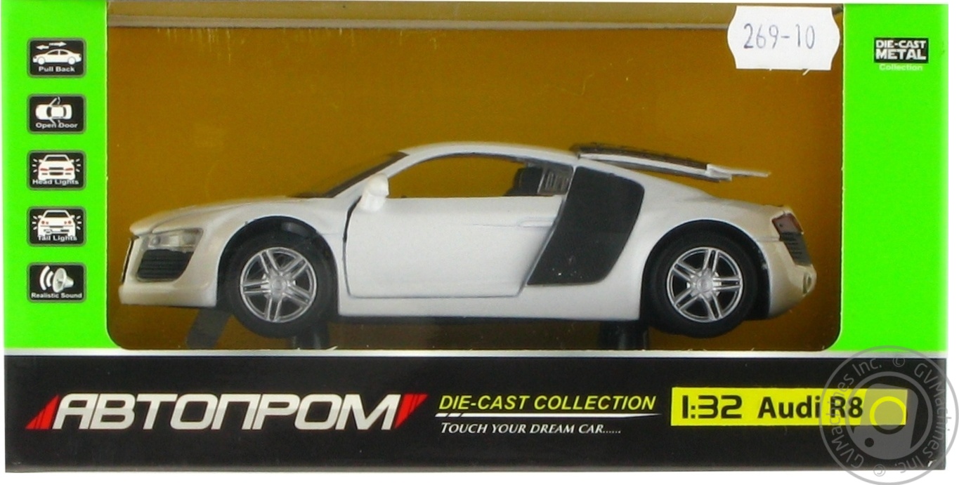 

Іграшка машина метал Audi R8 арт.3201D