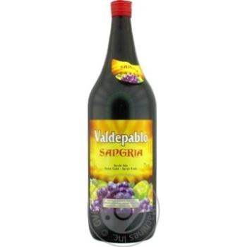 Вино Valdepablo Sangria красное сладкое 7% 1,5л - купить, цены на ULTRAMARKET - фото 1