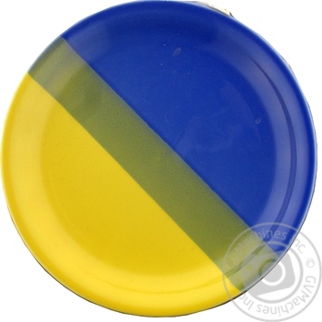 Plate Dessert Blue-Yellow 24cm - buy, prices for MegaMarket - photo 1