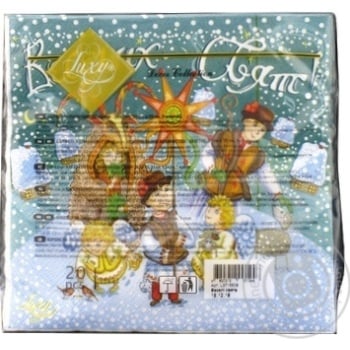 Luxy Merry Holidays Three-ply Napkins 33x33cm 20pcs - buy, prices for MegaMarket - photo 2