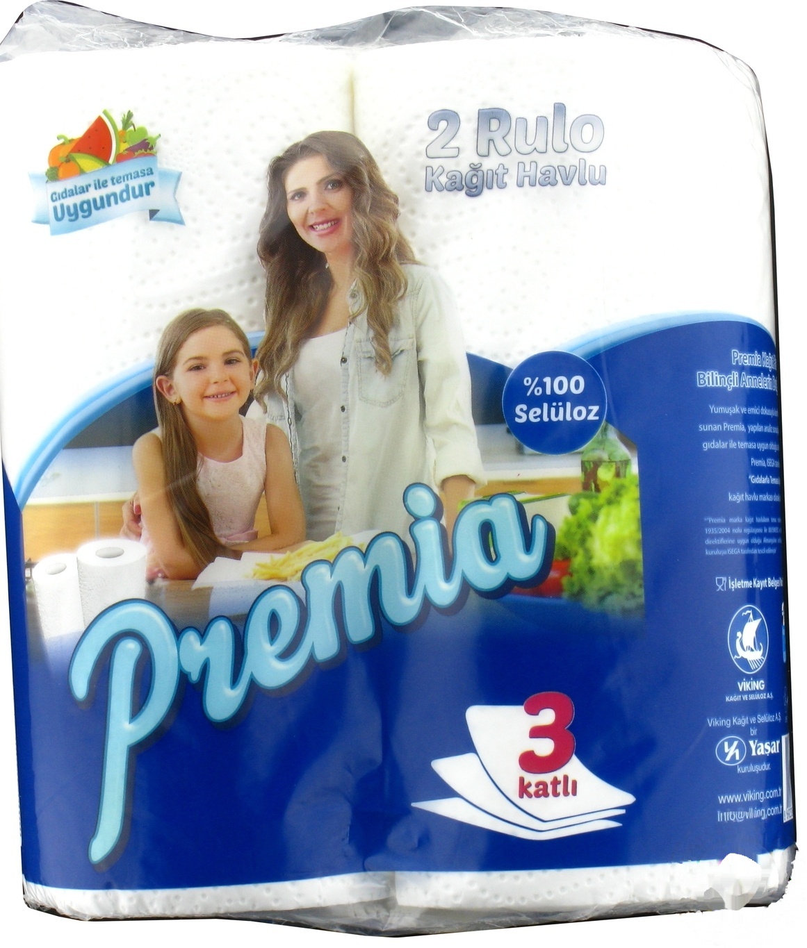 

Бумажное полотенце Premia 3 слоя 2шт