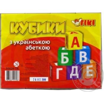Tiki Cubes with Ukrainian Alphabet Table Game - buy, prices for - photo 1