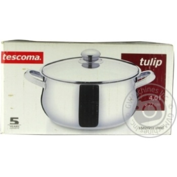 Каструля Tescoma Tulip з кришкою 22см 4л - купити, ціни на ULTRAMARKET - фото 1