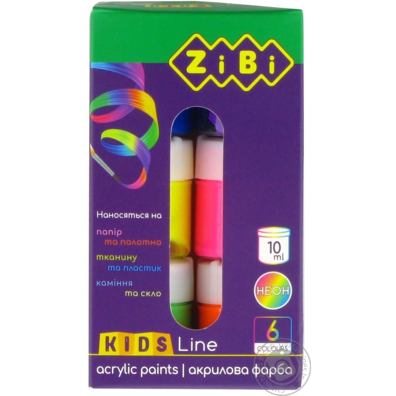 

Акрил ZiBi Neon 6штХ10мл