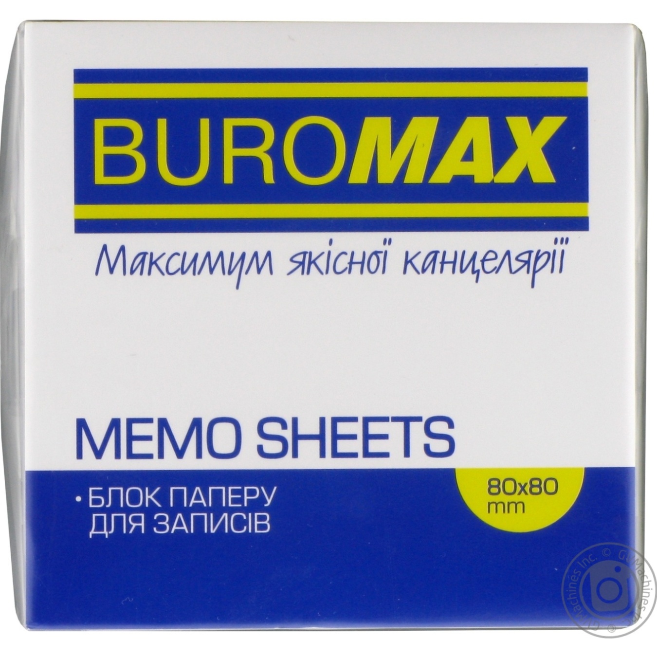 

Блок білого паперу для нотаток 80х80х30мм скл. BUROMAX