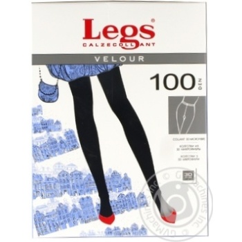 Колготи Legs Velour 100 Den жіночі р.1/2 Dark Blue - купити, ціни на - фото 1