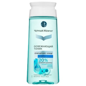 Chernyy Zhemchug Cleansing + Care Refreshing Toner for Normal to Combination Skin 200ml - buy, prices for NOVUS - photo 1